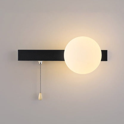 Nowoczesna Geometryczna Żelazna Lampa Ścienna Szklana Kula View 21