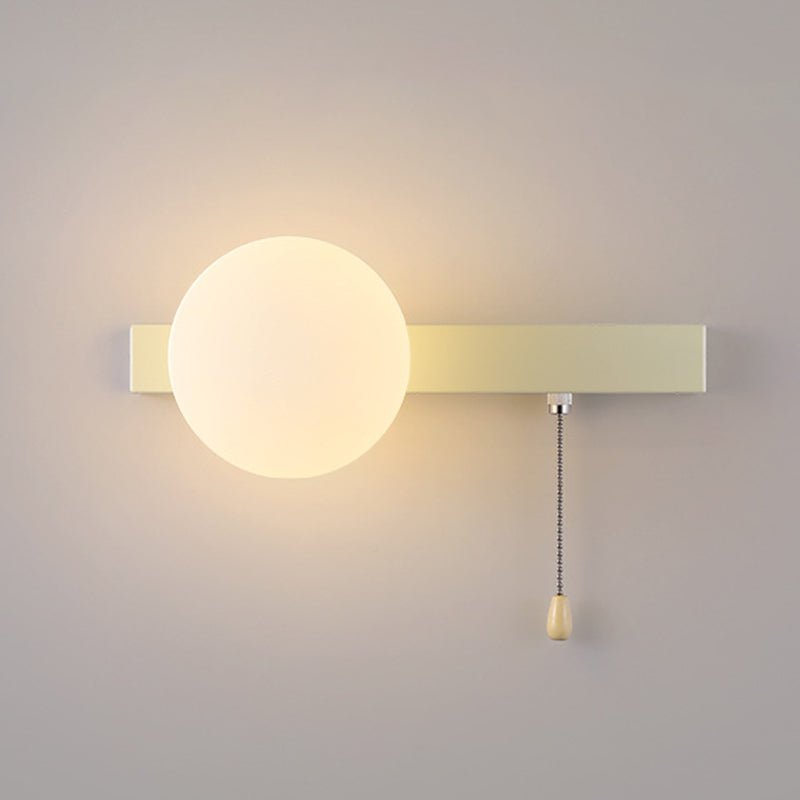 Nowoczesna Geometryczna Żelazna Lampa Ścienna Szklana Kula View 24