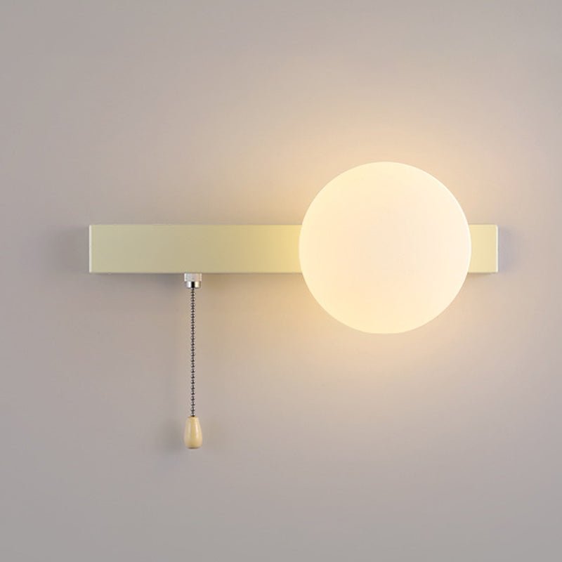 Nowoczesna Geometryczna Żelazna Lampa Ścienna Szklana Kula View 26
