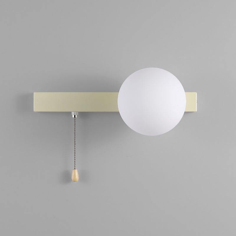 Nowoczesna Geometryczna Żelazna Lampa Ścienna Szklana Kula View 27