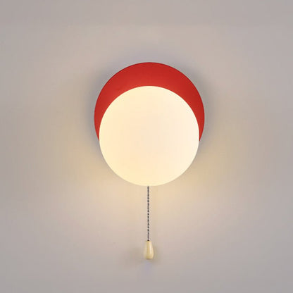 Nowoczesna Geometryczna Żelazna Lampa Ścienna Szklana Kula View 28