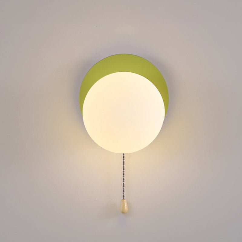 Nowoczesna Geometryczna Żelazna Lampa Ścienna Szklana Kula View 30