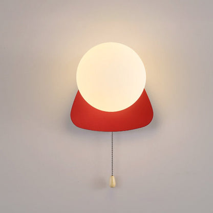 Nowoczesna Geometryczna Żelazna Lampa Ścienna Szklana Kula View 32
