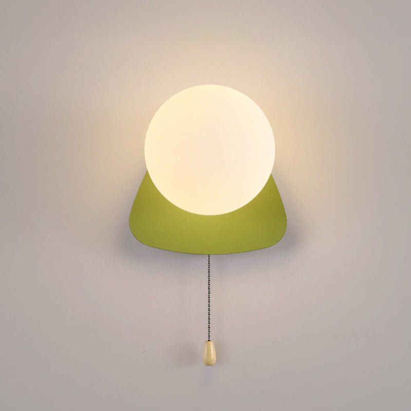 Nowoczesna Geometryczna Żelazna Lampa Ścienna Szklana Kula View 34