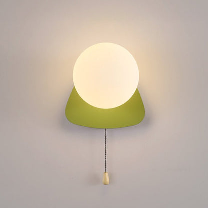 Nowoczesna Geometryczna Żelazna Lampa Ścienna Szklana Kula View 34