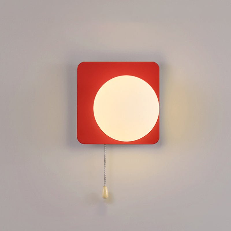 Nowoczesna Geometryczna Żelazna Lampa Ścienna Szklana Kula View 36