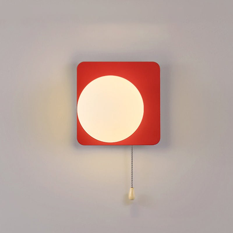Nowoczesna Geometryczna Żelazna Lampa Ścienna Szklana Kula View 37