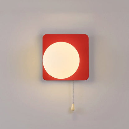 Nowoczesna Geometryczna Żelazna Lampa Ścienna Szklana Kula View 37