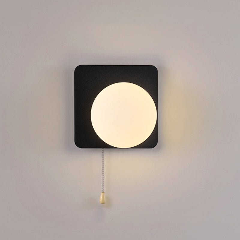 Nowoczesna Geometryczna Żelazna Lampa Ścienna Szklana Kula View 38