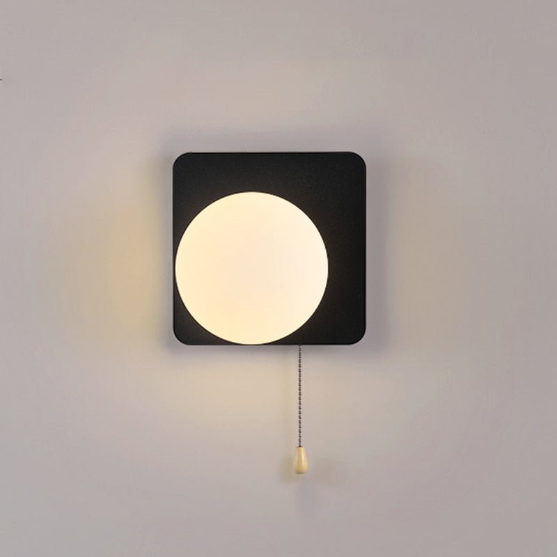 Nowoczesna Geometryczna Żelazna Lampa Ścienna Szklana Kula View 39