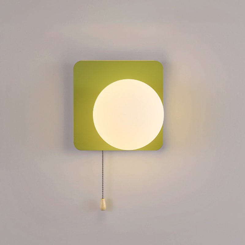 Nowoczesna Geometryczna Żelazna Lampa Ścienna Szklana Kula View 40