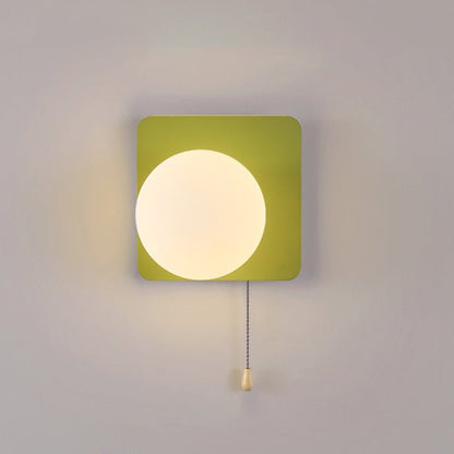 Nowoczesna Geometryczna Żelazna Lampa Ścienna Szklana Kula View 41