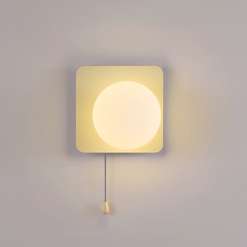 Nowoczesna Geometryczna Żelazna Lampa Ścienna Szklana Kula View 42