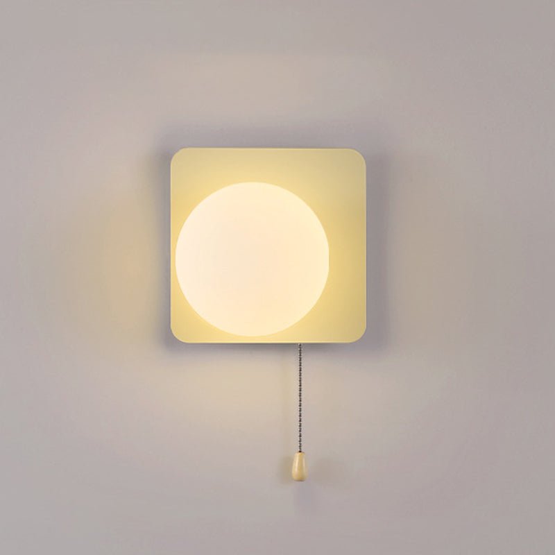Nowoczesna Geometryczna Żelazna Lampa Ścienna Szklana Kula View 43