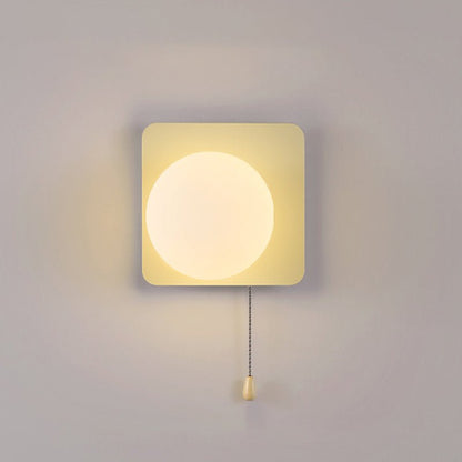 Nowoczesna Geometryczna Żelazna Lampa Ścienna Szklana Kula View 43