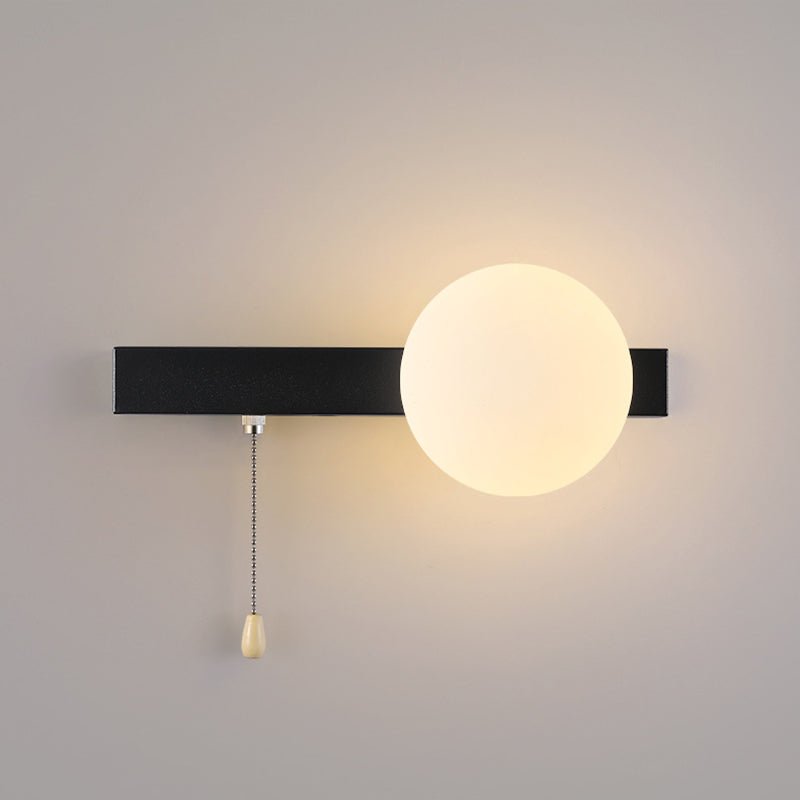 Nowoczesna Geometryczna Żelazna Lampa Ścienna Szklana Kula View 44