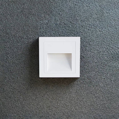 Nowoczesna Kwadratowa Metalowa Lampa Zewnętrzna na Schody i Taras Czarna View 13