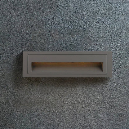 Nowoczesna Kwadratowa Metalowa Lampa Zewnętrzna na Schody i Taras Czarna View 17