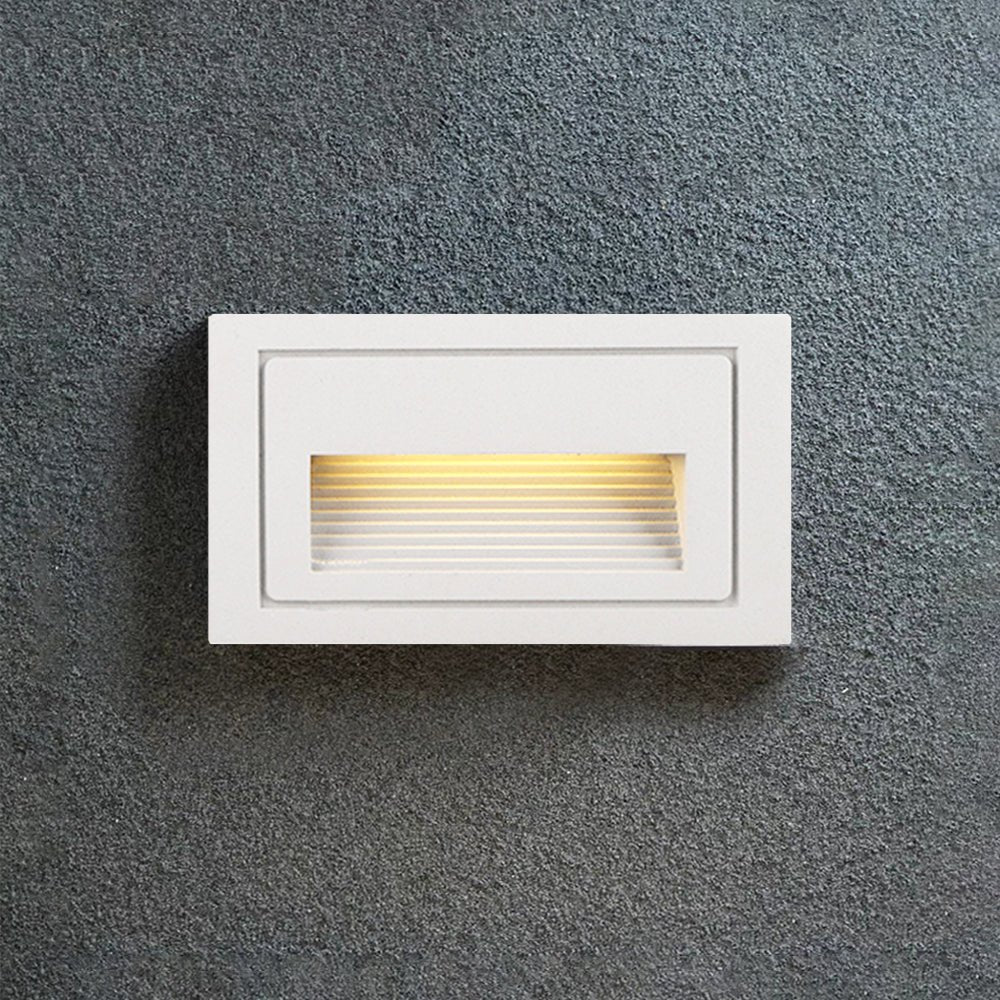 Nowoczesna Kwadratowa Metalowa Lampa Zewnętrzna na Schody i Taras Czarna View 18