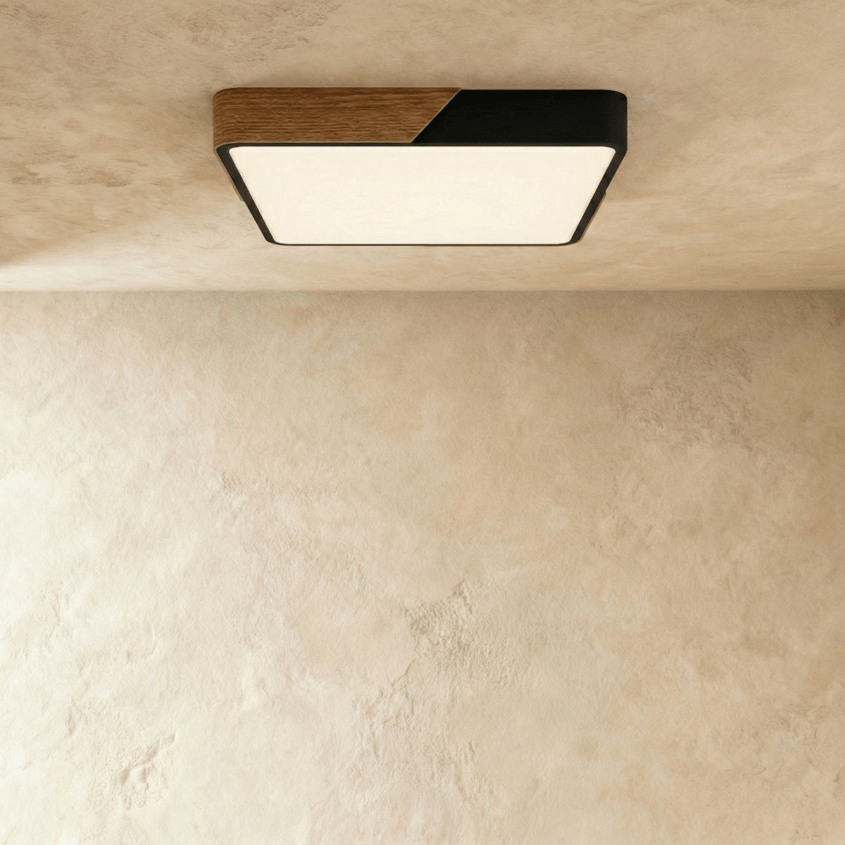 Nowoczesna Lampa Sufitowa LED Drewno Okrągła View 11