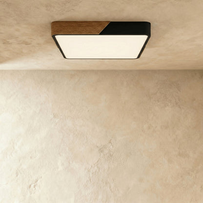 Nowoczesna Lampa Sufitowa LED Drewno Okrągła View 11