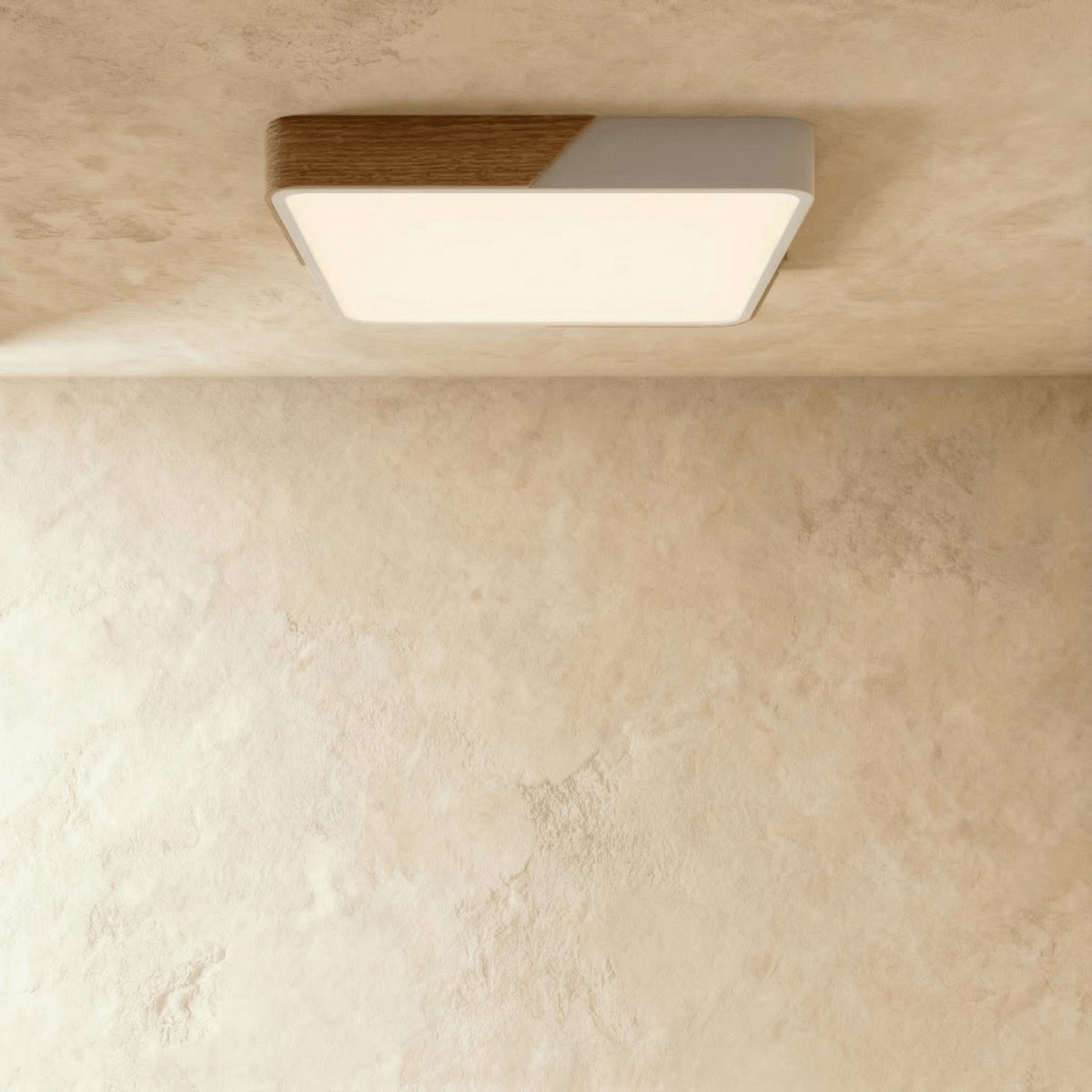 Nowoczesna Lampa Sufitowa LED Drewno Okrągła View 13