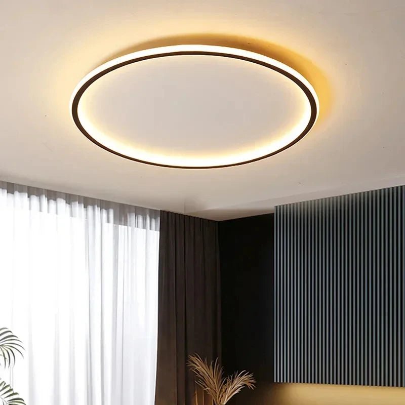 Nowoczesna lampa sufitowa LED w kształcie okręgu Detail