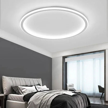 Nowoczesna lampa sufitowa LED w kształcie okręgu Front