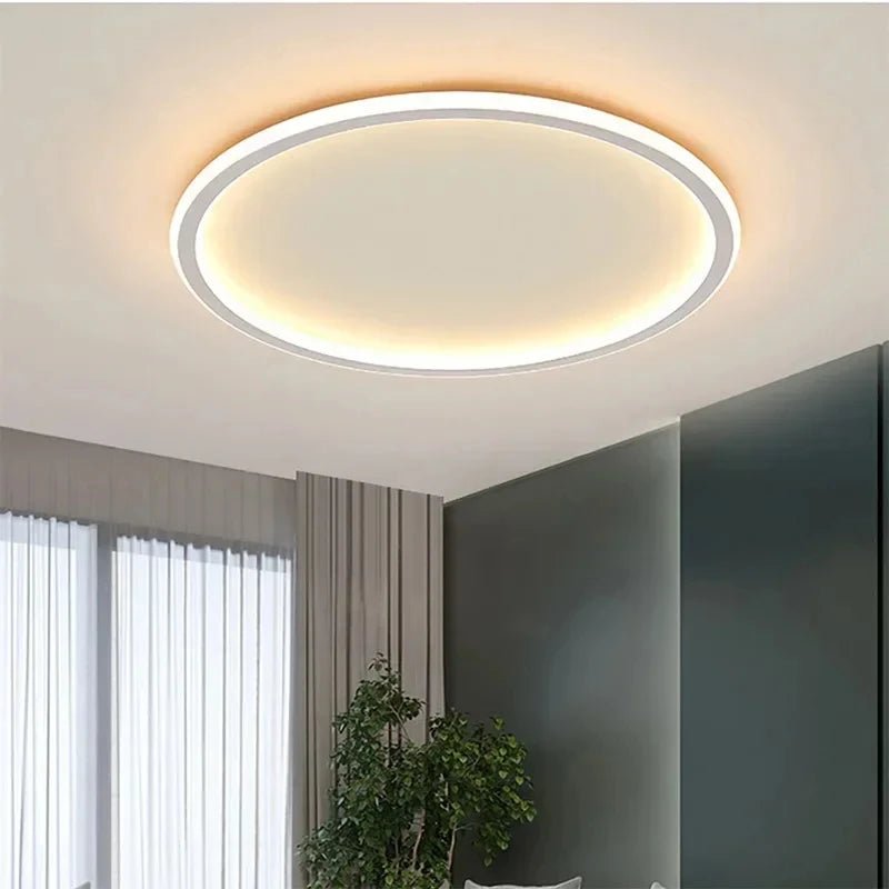 Nowoczesna lampa sufitowa LED w kształcie okręgu Side