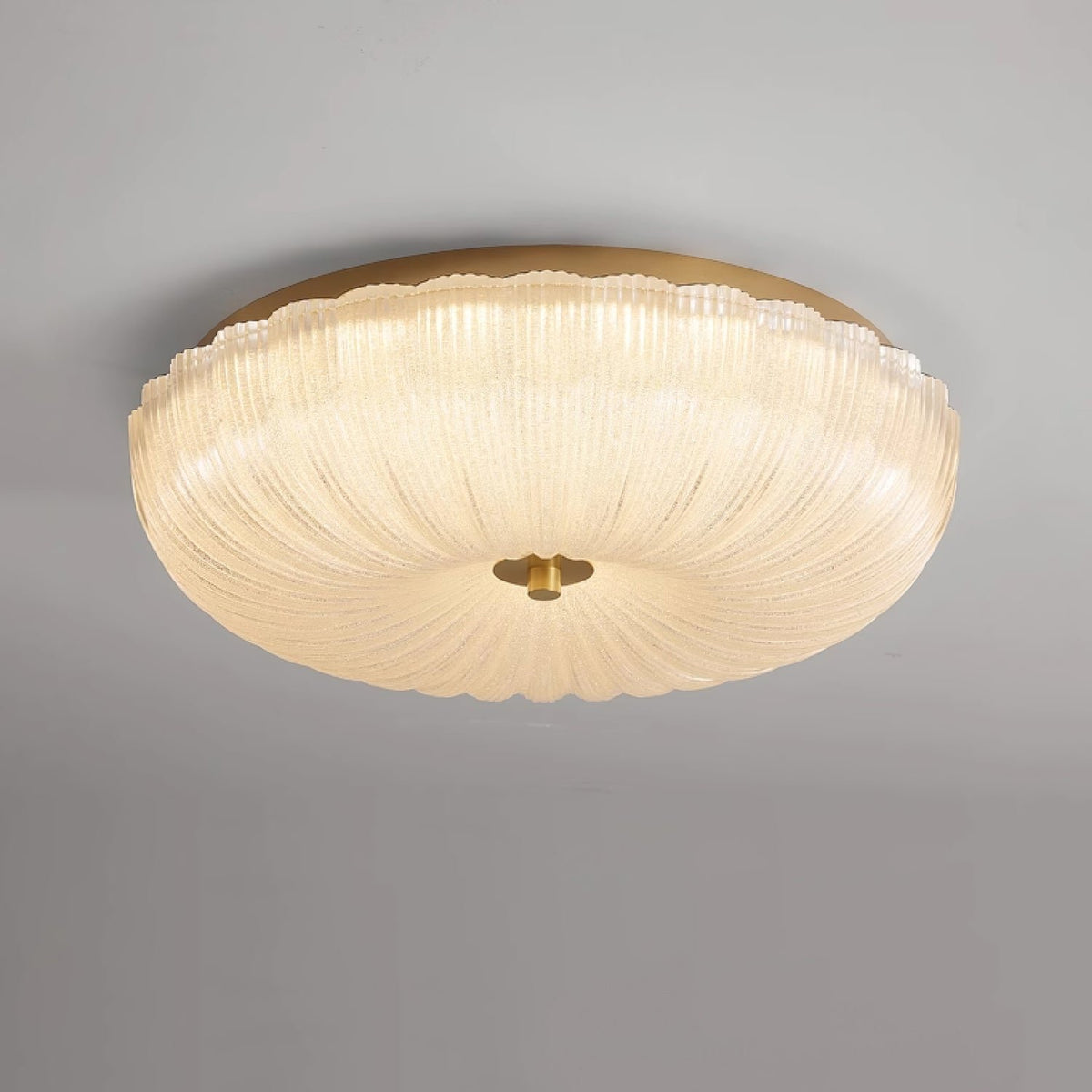 Nowoczesna Lampa Sufitowa z Falowanym Szkłem View 11