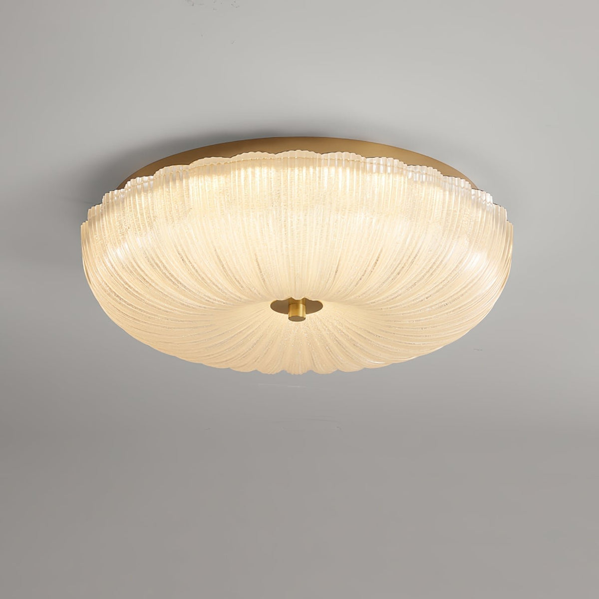 Nowoczesna Lampa Sufitowa z Falowanym Szkłem View 12