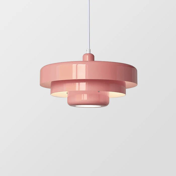 Nowoczesna Lampa Wisząca LED o Geometrycznym Kształcie Close Up
