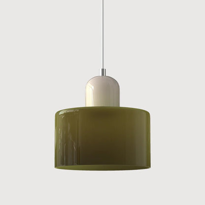 Nowoczesna lampa wisząca z kolorowego szkła w stylu Bauhaus Alternate