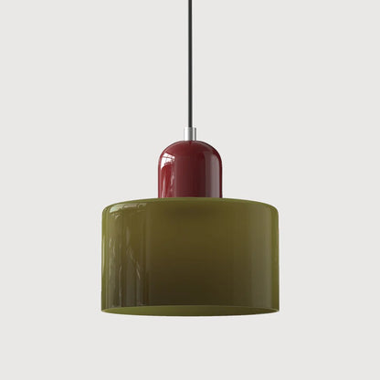 Nowoczesna lampa wisząca z kolorowego szkła w stylu Bauhaus Lifestyle