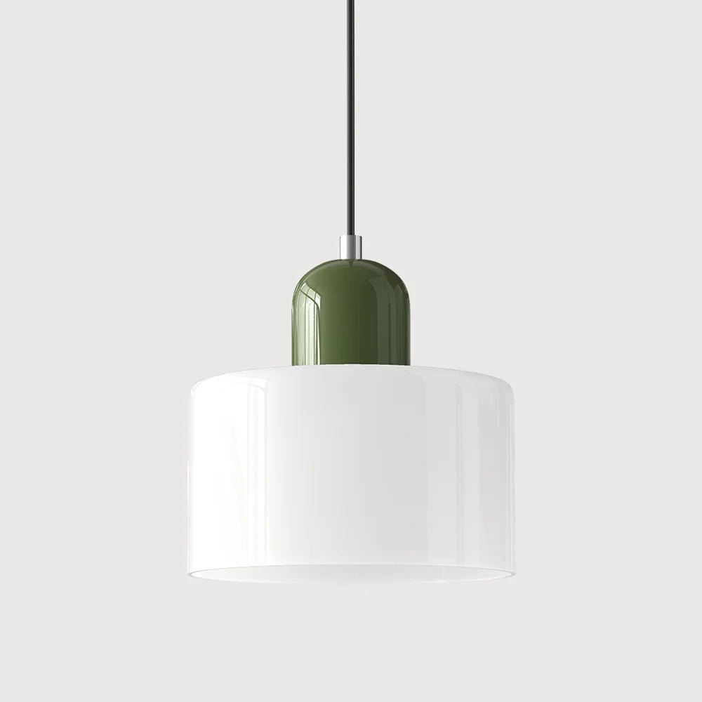 Nowoczesna lampa wisząca z kolorowego szkła w stylu Bauhaus View 20