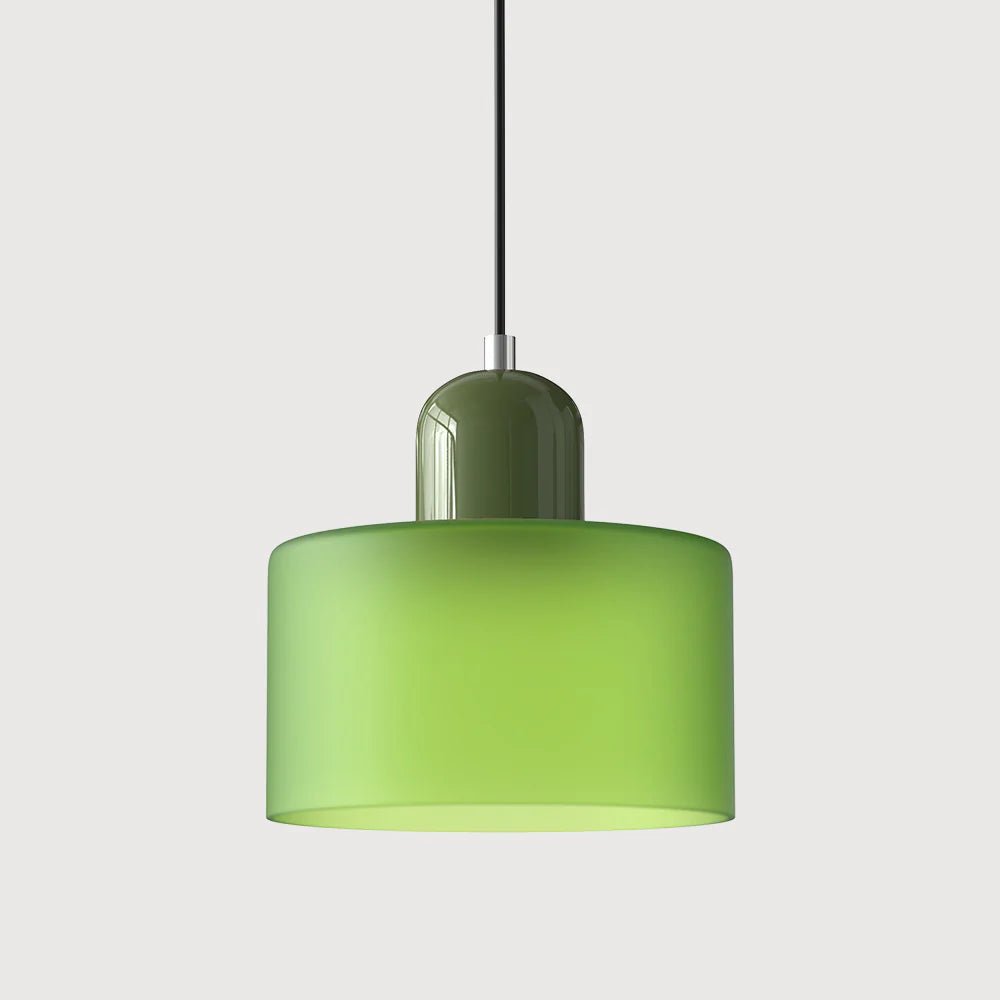Nowoczesna lampa wisząca z kolorowego szkła w stylu Bauhaus View 26