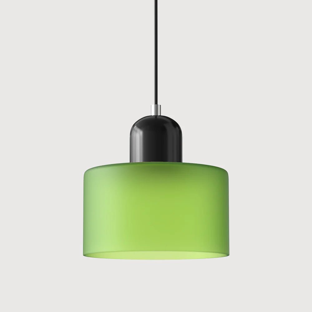 Nowoczesna lampa wisząca z kolorowego szkła w stylu Bauhaus View 30