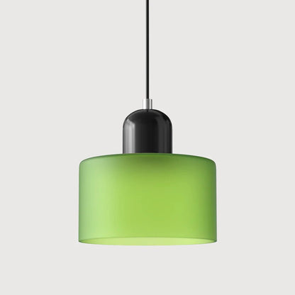 Nowoczesna lampa wisząca z kolorowego szkła w stylu Bauhaus View 30