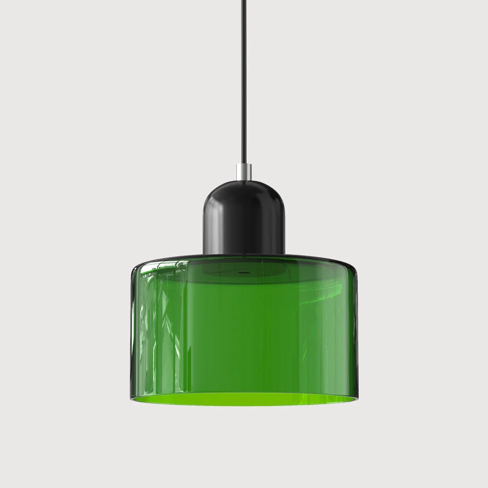 Nowoczesna lampa wisząca z kolorowego szkła w stylu Bauhaus View 48