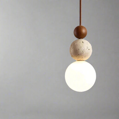 Nowoczesna Lampa Wisząca z Kulistymi Kloszami Close Up