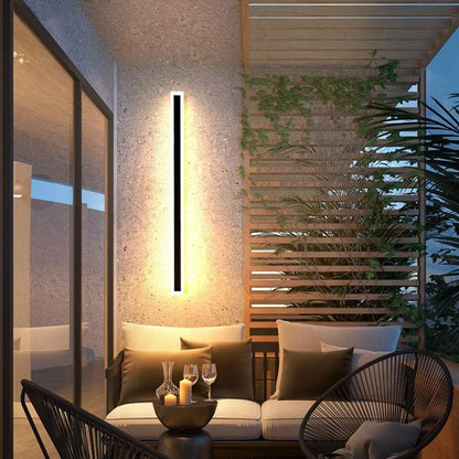 Nowoczesna Liniowa Lampa Ścienna Zewnętrzna LED Akrylowa Angle
