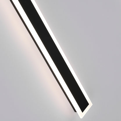 Nowoczesna Liniowa Lampa Ścienna Zewnętrzna LED Akrylowa Close Up