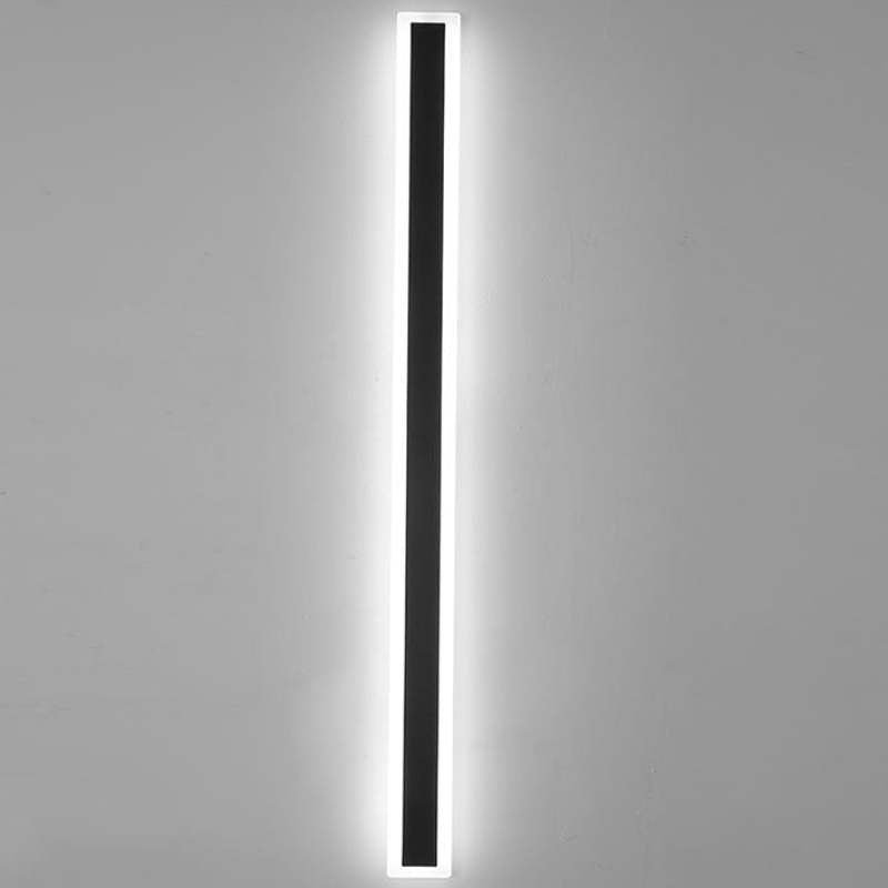 Nowoczesna Liniowa Lampa Ścienna Zewnętrzna LED Akrylowa View 17