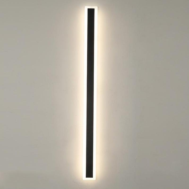 Nowoczesna Liniowa Lampa Ścienna Zewnętrzna LED Akrylowa View 18