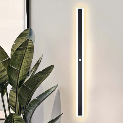 Nowoczesna Liniowa Lampa Ścienna Zewnętrzna LED Akrylowa View 22