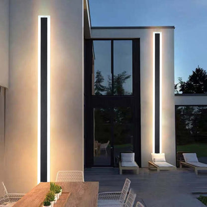 Nowoczesna Liniowa Lampa Ścienna Zewnętrzna LED Akrylowa View 23