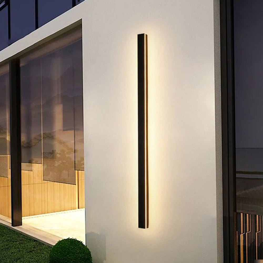 Nowoczesna Liniowa Lampa Ścienna Zewnętrzna LED Front