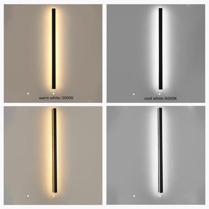 Nowoczesna Liniowa Lampa Ścienna Zewnętrzna LED View 16