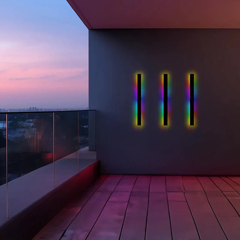 Nowoczesna Liniowa Lampa Ścienna Zewnętrzna LED View 21