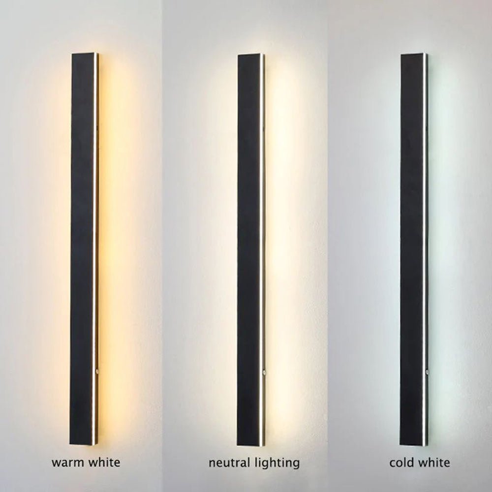 Nowoczesna Liniowa Lampa Ścienna Zewnętrzna LED View 28